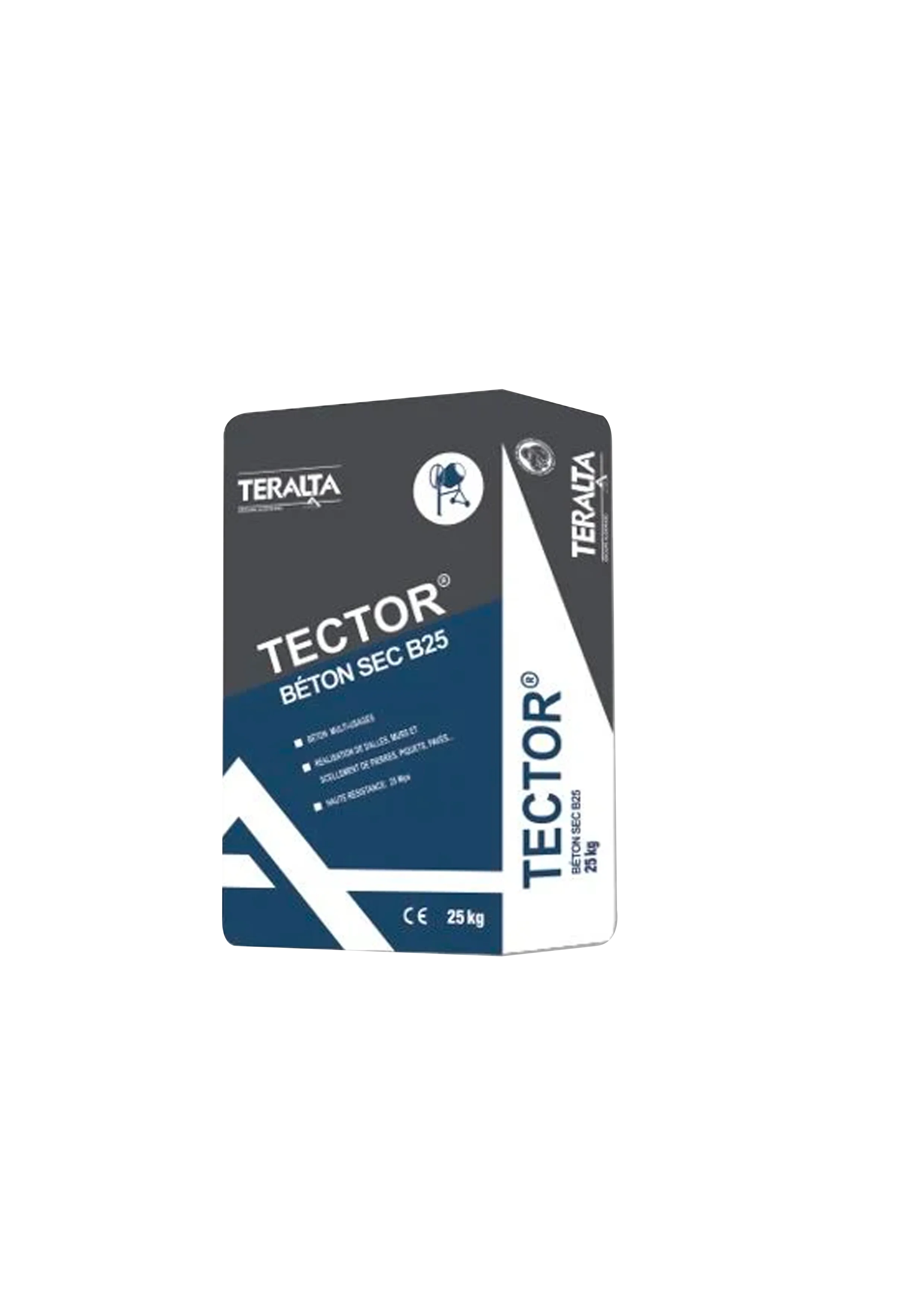 TECTOR BETON SEC pour construction ou aménagement extérieur à la Réunion 974, livrable sur l'île